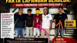 Diduga Tak Transparan, Versi Penangkapan Tersangka Pembunuhan Sidotopo Dipertanyakan Publik