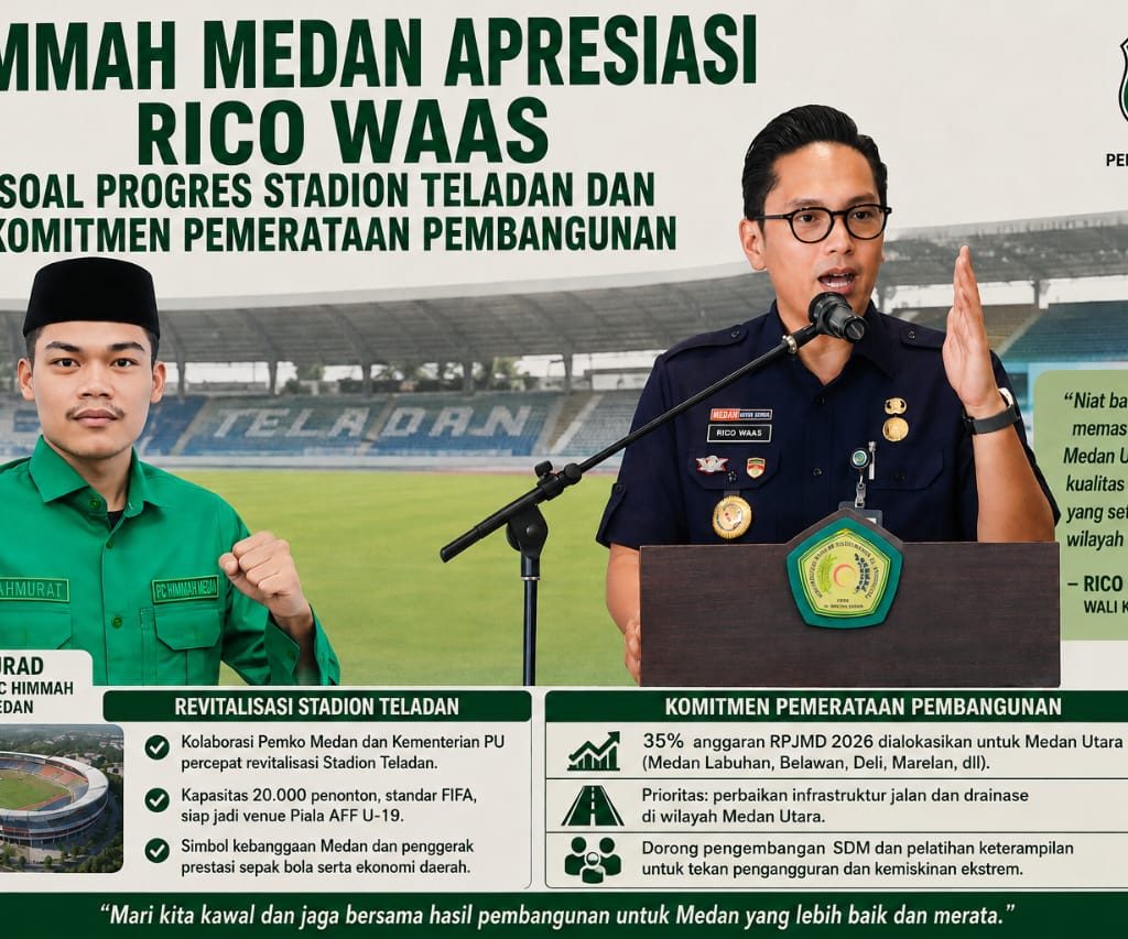 Progres Stadion Teladan dan Pembangunan Medan Utara, HIMMAH Medan Apresiasi Penuh Kinerja Wali Kota