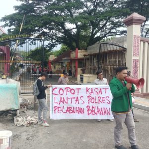 Soal Dugaan Pungli SIM di Sat Lantas Polres Pelabuhan Belawan, HIMMAH Medan Gelar Unjuk Rasa