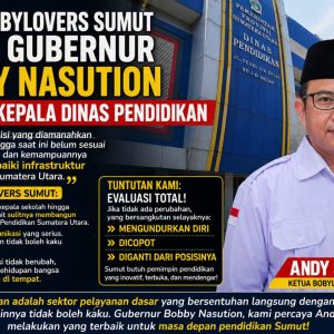 Ketua Bobylovers Sumut Minta Gubernur Bobby Nasution Evaluasi Kepala Dinas Pendidikan