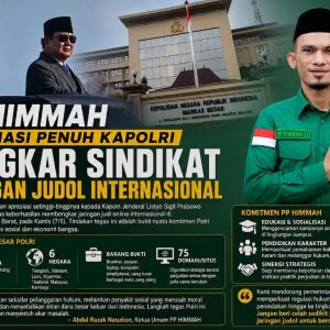 Bukti Nyata Polri Bersama Rakyat, PP HIMMAH Apresiasi Penungkapan Sindikat Jaringan Judol di Jakarta
