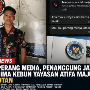 Tantang Perang Media, Penanggung Jawab SPPG Klambir Lima Kebun Yayasan Atifa Maju Mandiri Tuai Sorotan