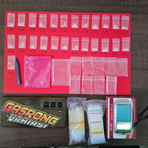 Satresnarkoba Polres Gresik Sikat Dua Pengedar Sabu, Puluhan Paket Siap Edar Disita