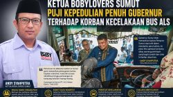 Ketua Bobylovers Sumut Puji Kepedulian Penuh Gubernur Bobby Terhadap Korban Kecelakaan Bus ALS