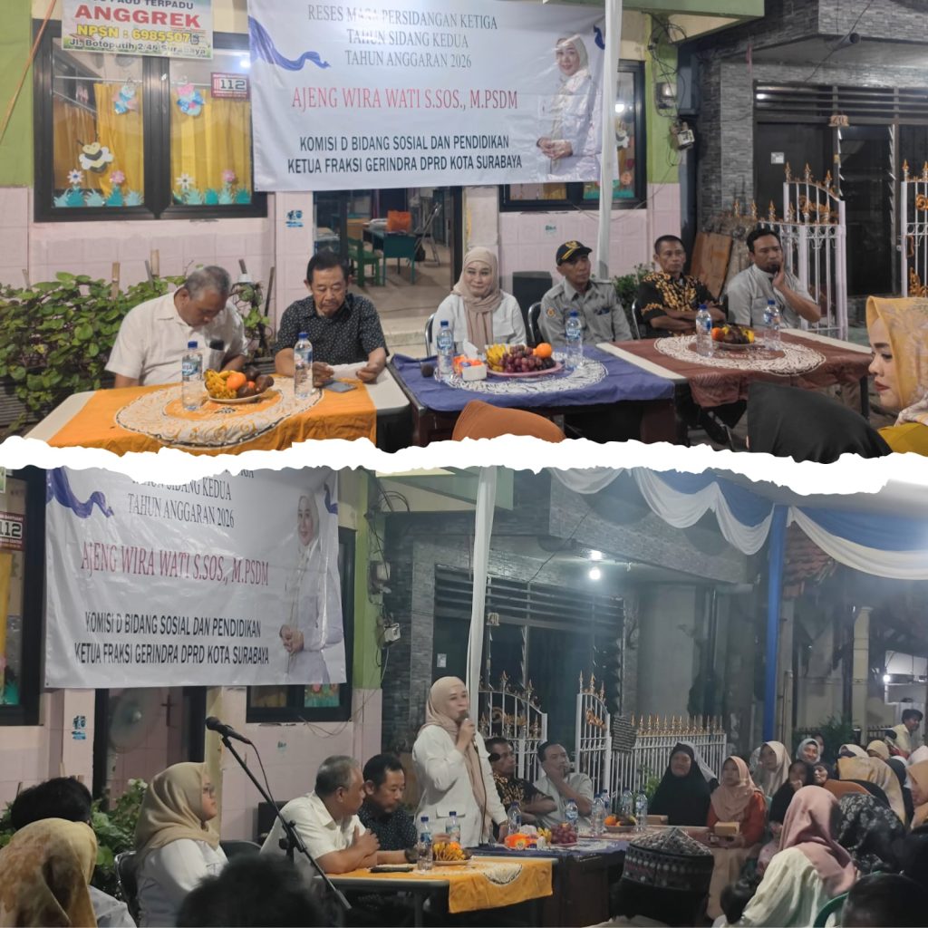 Reses DPRD Surabaya di RW 8 Simolawang, Ajeng Wira Wati Serap Aspirasi Warga soal Pendidikan, Kesehatan dan Bantuan Sosial
