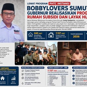 Lewat Program PHTC INSTANSI, Bobbylovers Sumut: Gubernur Realisasikan Program Rumah Subsidi dan Layak Huni