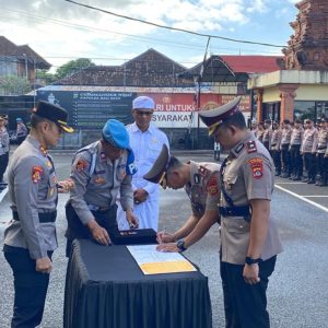 Kapolres Badung Pimpin Sertijab Wakapolres dan Kapolsek Jajaran, Tegaskan Komitmen Profesionalisme Polri