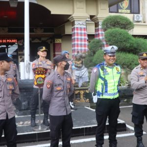 Kapolres Badung Tekankan Disiplin dan Integritas Saat Pimpin Apel Pagi, Wujudkan Polri Presisi dan Zona Integritas