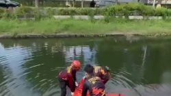 Penemuan Jenazah di Sungai Laguna Timur Surabaya, Tim Inafis Lakukan Identifikasi