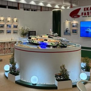 Ekajaya Fast Ferry Kenalkan “Ekajaya Patra” Kapal Pertama di Dunia Bersistem propulsi HamiltonJet HTX58 Waterjet