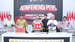 Polres Ngawi Amankan 2 Tersangka Pengedar Narkoba 223,842 gram Sabu Disita