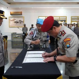 Kapolresta Malang Kota Pimpin Sertijab: Tekankan Disiplin, Soliditas dan Pelayanan Humanis
