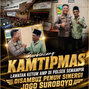 Berbincang Kamtipmas, Lawatan Ketum AMP di Polsek Semampir Disambut Penuh Sinergi Jogo Suroboyo