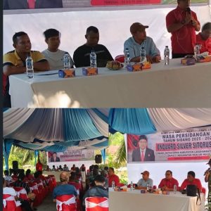 Wakil Ketua II DPRD Labura Enduard Silver Sitorus Reses di Sukarame Baru, Soroti Poskesdes dan Banjir, Serahkan Bantuan Voli untuk Pemuda