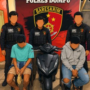 Kasus Penganiyaan Yang Viral di Medsos, Pelaku 2 Orang Berhasi di Tangkap Tim URC Polres Dompu.