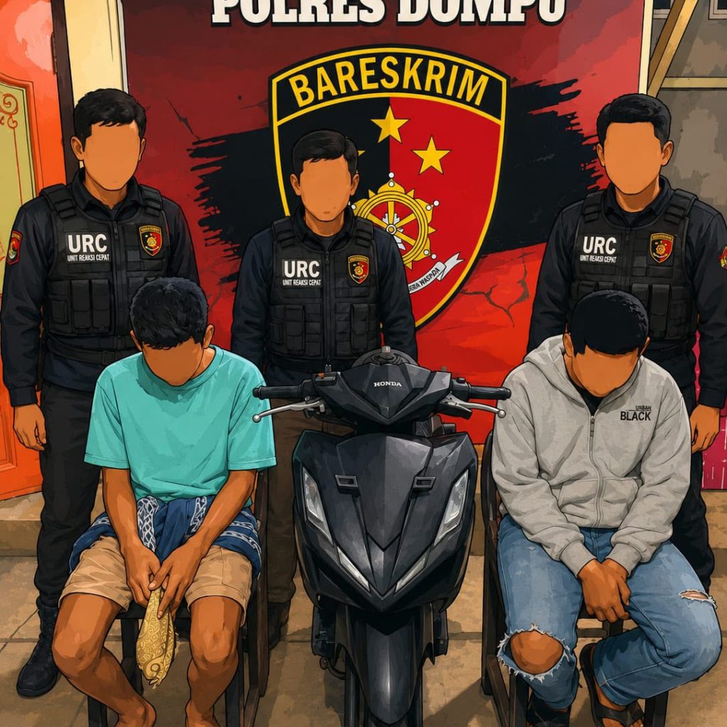Kasus Penganiyaan Yang Viral di Medsos, Pelaku 2 Orang Berhasi di Tangkap Tim URC Polres Dompu