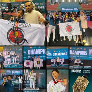 Taekwondo Scorpion East West Borong Medali di Kejuaraan Internasional Ksatria Nusantara Kediri, Bidik Kejuaraan Dunia antar club dan atlet Olimpiade utk merah putih