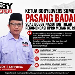Ketua Bobylovers Sumut Pasang Badan Soal Bobby Nasution Tolak Rekomendasi DPRD Medan ke RRT