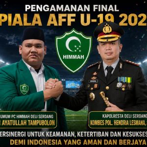 Suksesi Pengamanan Final Piala AFF U-19, Kombes Hendria Lesmana Tuai Apresiasi HIMMAH Deli Serdang