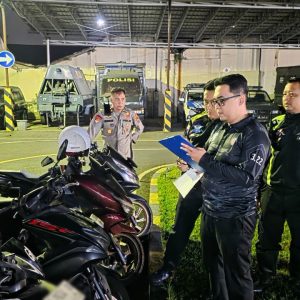Polres Mojokerto Kota Amankan 80 Pemuda Konvoi,1 orang Kedapatan Bawa Sajam