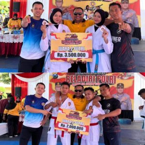 BRAVO” Peserta Beladiri Polres Ngawi Raih Dua Medali di Kejuaraan Beladiri Polri Kapolda Jatim Cup 2026