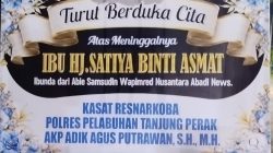 Kasat Resnarkoba Polres Tanjung Perak Sampaikan Duka Mendalam atas Wafatnya Ibunda Wapimred Nusantara Abadi News