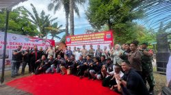 DPW Pani Sumut dan Warga Padang Matinggi Deklarasi Dukung kampung Bebas Narkoba Bersama Polres Labuhanbatu