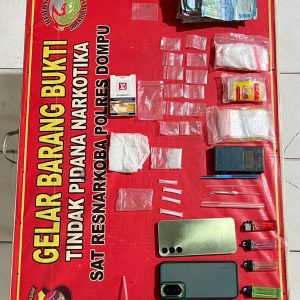 Satresnarkoba Polres Dompu Ciduk Dua Pria Yang Kerap Edarkan Sabu di Calabai