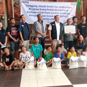 BULOG Peduli Salurkan Santunan Pangan bagi Anak Asuh di Bali