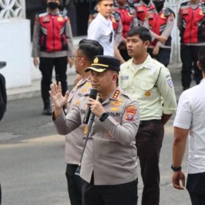 Kapolrestabes Medan Tekankan Personel Tetap Sabar dan Humanis Saat Melayani Aksi Massa KBMN
