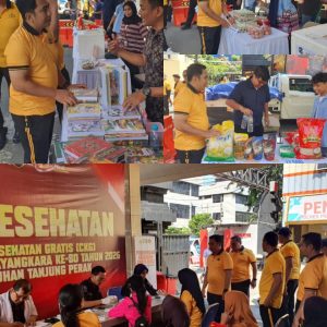 BRAVO” Semarak HUT ke-80 Bhayangkara, Polres Pelabuhan Tanjung Perak Gelar Bakti Kesehatan hingga Bazar Murah