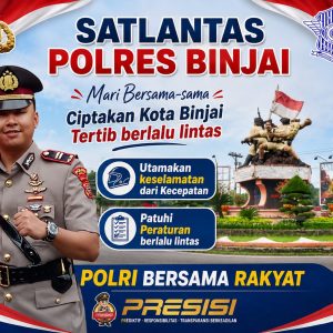 IPTU Janitra Giri Satya S. Tr. K., Kasat Lantas Polres Binjai Mengajak Agar Bersama-sama Ciptakan Rasa Aman Dan Nyaman Berlalu Lintas