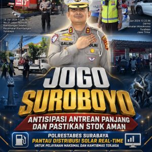 JOGO SUROBOYO” Antisipasi Antrean Panjang dan Pastikan Stok Aman, Polrestabes Surabaya Pantau Distribusi Solar Real-Time