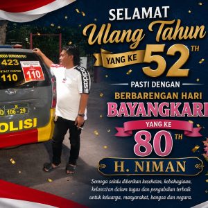 HUT ke-52 H. Niman Bertepatan dengan Hari Bhayangkari ke-80, Momentum Syukur, Pengabdian, dan Doa untuk Polri