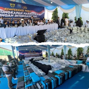 BNN dan Bea Cukai Gagalkan Penyelundupan 3,37 Ton Canabinoid Kering di Gresik, 12 Orang Diamankan