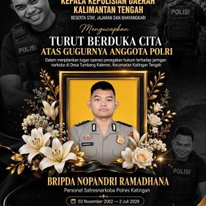 Bripda Nopandri Ramadhana Ditemukan Meninggal di Sungai Katingan, Pencarian Aiptu Sumariyanto Terus Berlanjut