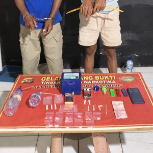 Satresnarkoba Polres Dompu Ciduk Dua Orang Juragan Sabu di Manggelewa, dengan Barang Bukti 6,67 Gram