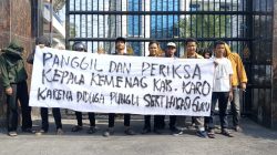 AMPAK Sumut Gelar Unjuk Rasa Soal Dugaan Pungli Dana Sertifikasi Guru di Kemenag Karo T.A. 2024–2026