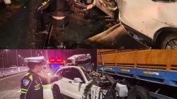 Lima Tewas, Empat Luka Berat! Honda CR-V Hantam Truk Parkir di Tol Malang-Pandaan, Polisi Selidiki Penyebab Kecelakaan