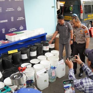 Polresta Malang Kota Bongkar Peredaran Kosmetik Ilegal Omzet Tembus Rp.100 Juta