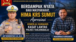 Berdampak Nyata Bagi Masyarakat, HIMA KRS Sumut Apresiasi Kinerja Humanis Kasat Lantas Polres Tanjungbalai