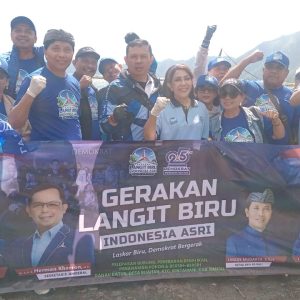 Rangkaian HUT ke-25, DPD Partai Demokrat Bali Gelar Gerakan Langit Biru di Kawasan Danau Batur