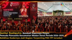 Guntur Syahputra Kembali Dipercaya Pimpin Pemuda Pancasila Kecamatan Medan Denai Periode 2026–2029, Soliditas Kadernya Jadi Bagian Terpenting PAC PP tersebut