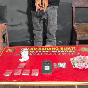 Kerap Jualan Narkotika di Rumahnya, Pria Inisial A di Bekuk Polisi, BB Sabu 4,1 Gram
