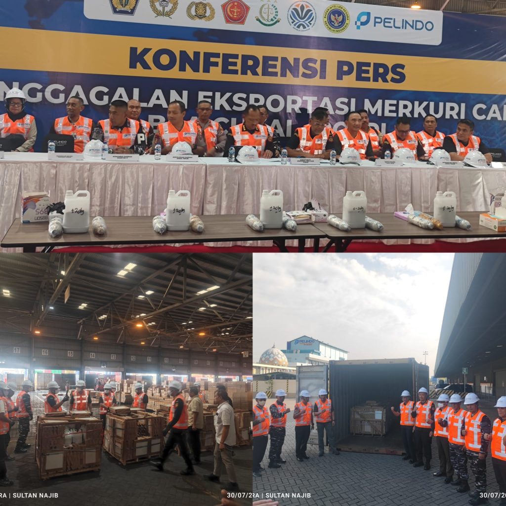 Bea Cukai dan Polri Gagalkan Ekspor Ilegal 3,4 Ton Merkuri Cair Senilai Rp17,5 Miliar ke Afrika, Disembunyikan di Balik Muatan Keramik