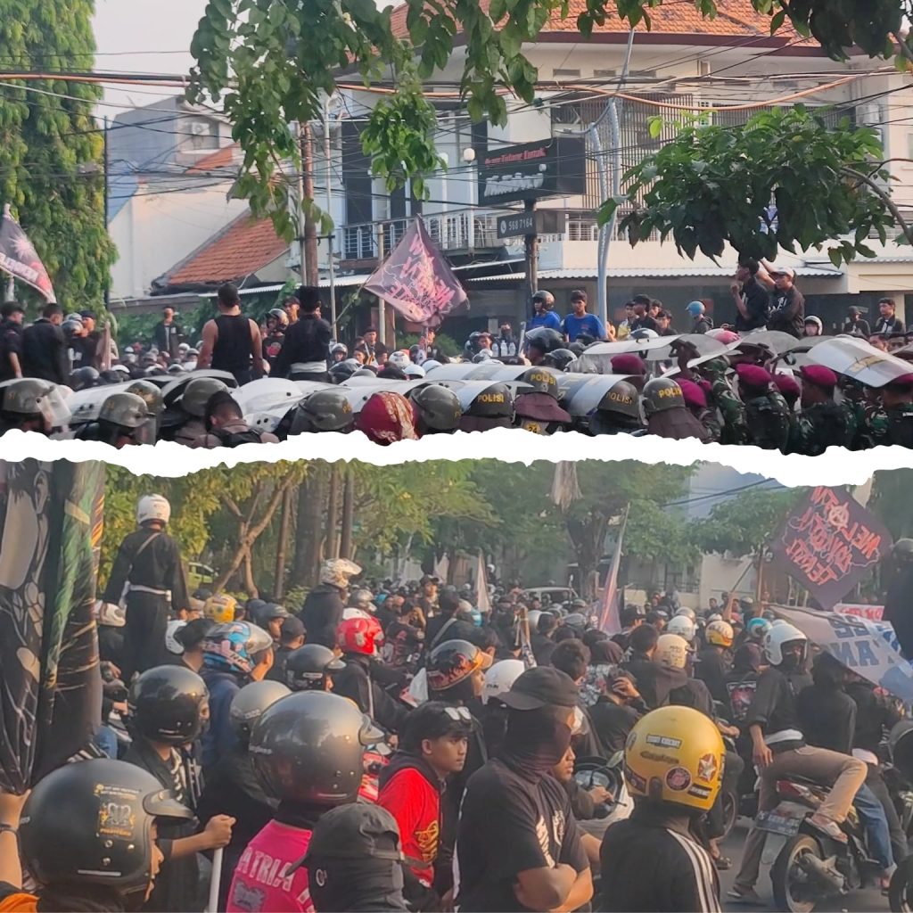 Ribuan Massa Kelompok Pesilat Gelar Aksi di Polrestabes Surabaya, dan Jalan Teuku Umar Polisi Tegaskan Pelaku Pembacokan Akan Ditangkap dan Diproses Hukum