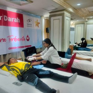 Sambut HUT ke-81 RI, Sahid Surabaya Hotel Ajak Sahid People Donor Darah