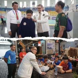 Kadindik Jatim Aries Agung Paewai Beri Semangat Atlet Pelajar di O2SN 2026 Jakarta