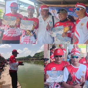 MAKI Jatim Gelar Lomba Mancing Lele Meriah di Sidoarjo, Pak Eko Sabet Juara dengan Tangkapan 9,035 Kg dan Hadiah Rp30 Juta