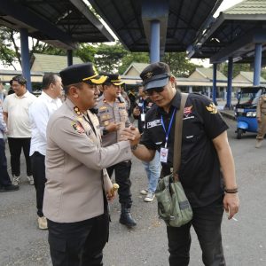 Hadir di Doa Bersama GARDA, Kapolres Kediri Ajak Ojol Perkuat Persatuan Bangsa